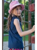 Navy blue girls\' blouse DZ6001 - Online store - Boutique